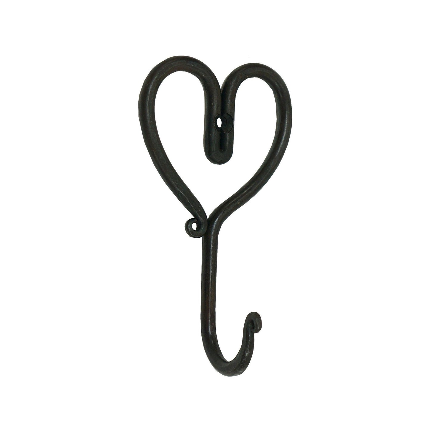 Forged Heart Hook Iron