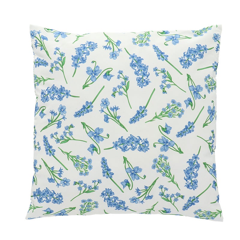 Outdoor Cushion Flowers Blue