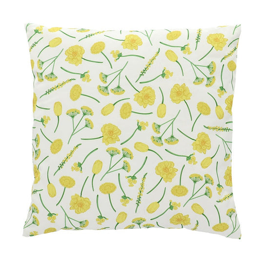 Outdoor Cushion Flowers Yellow