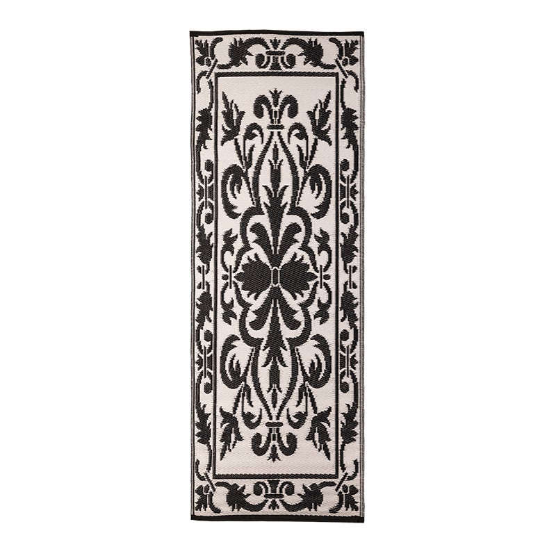 Tapis Balcon 70X200cm Noir/Blanc