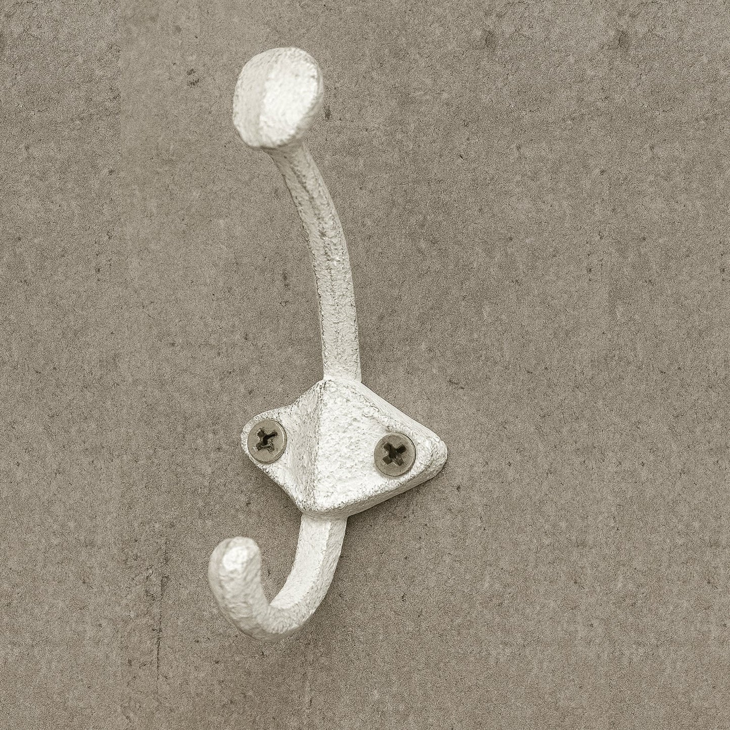 Diamond Base Dbl Hook White