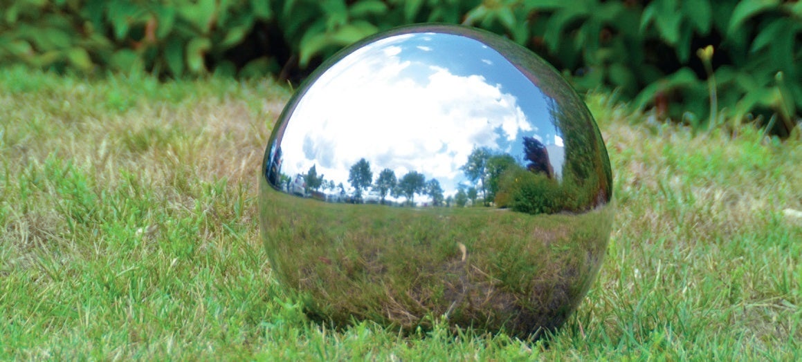 Contemplation Globe Acier Inoxydable M