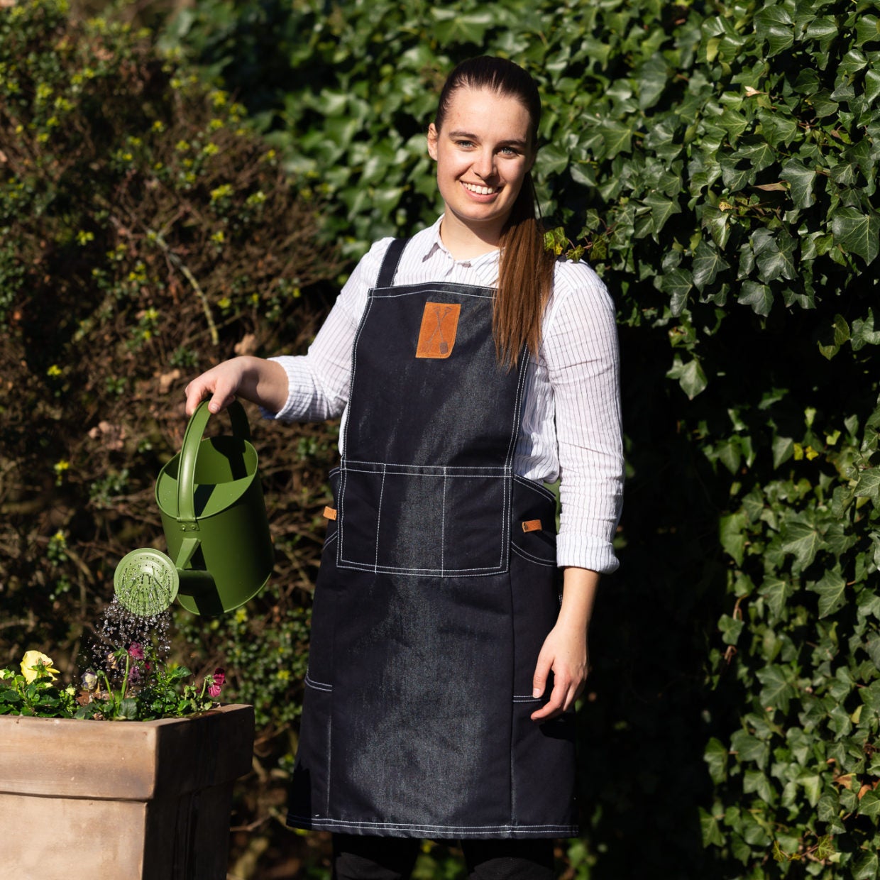 Tablier de jardin japonais en jean