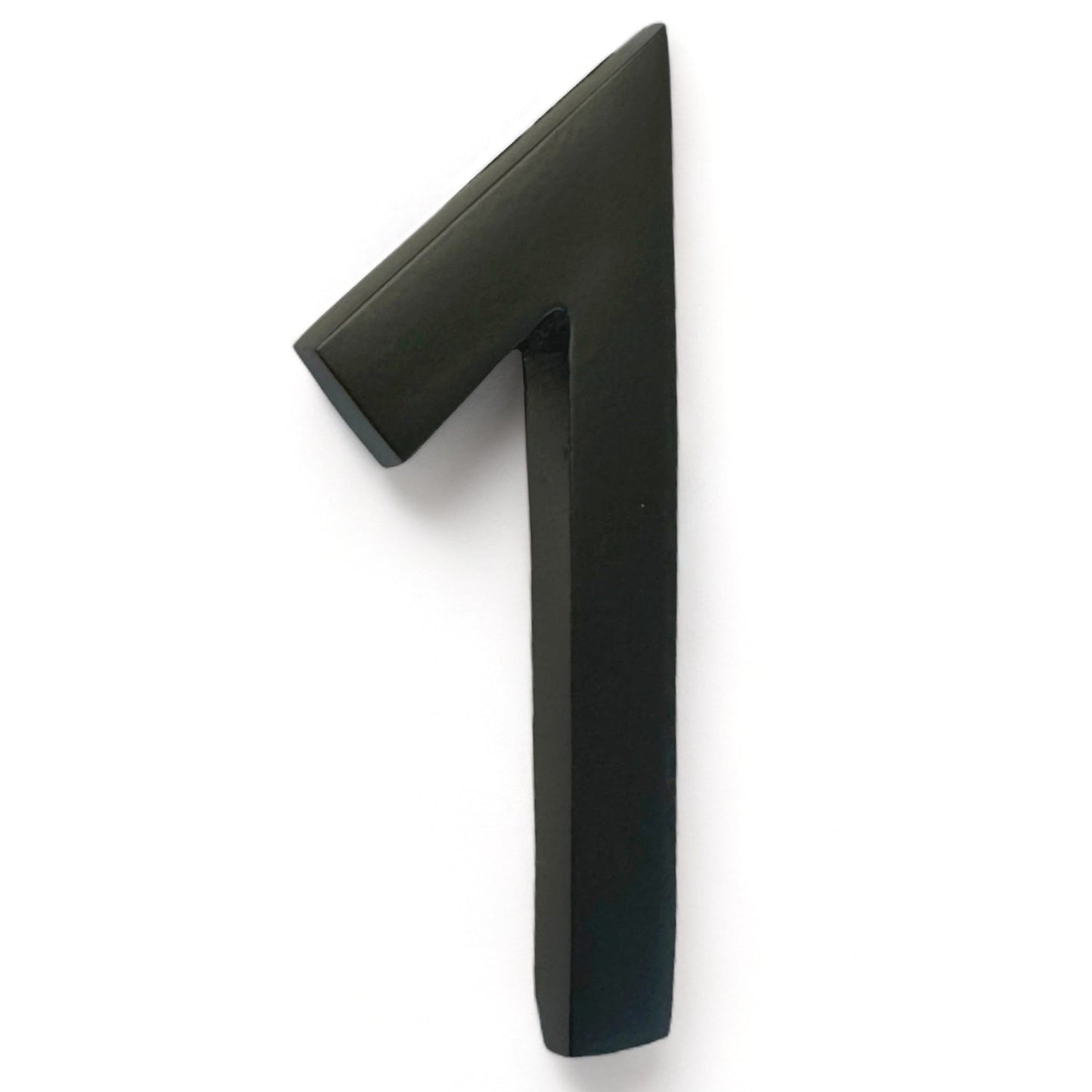 Self Adhesive Aluminum Number 1, 4 inch, Black