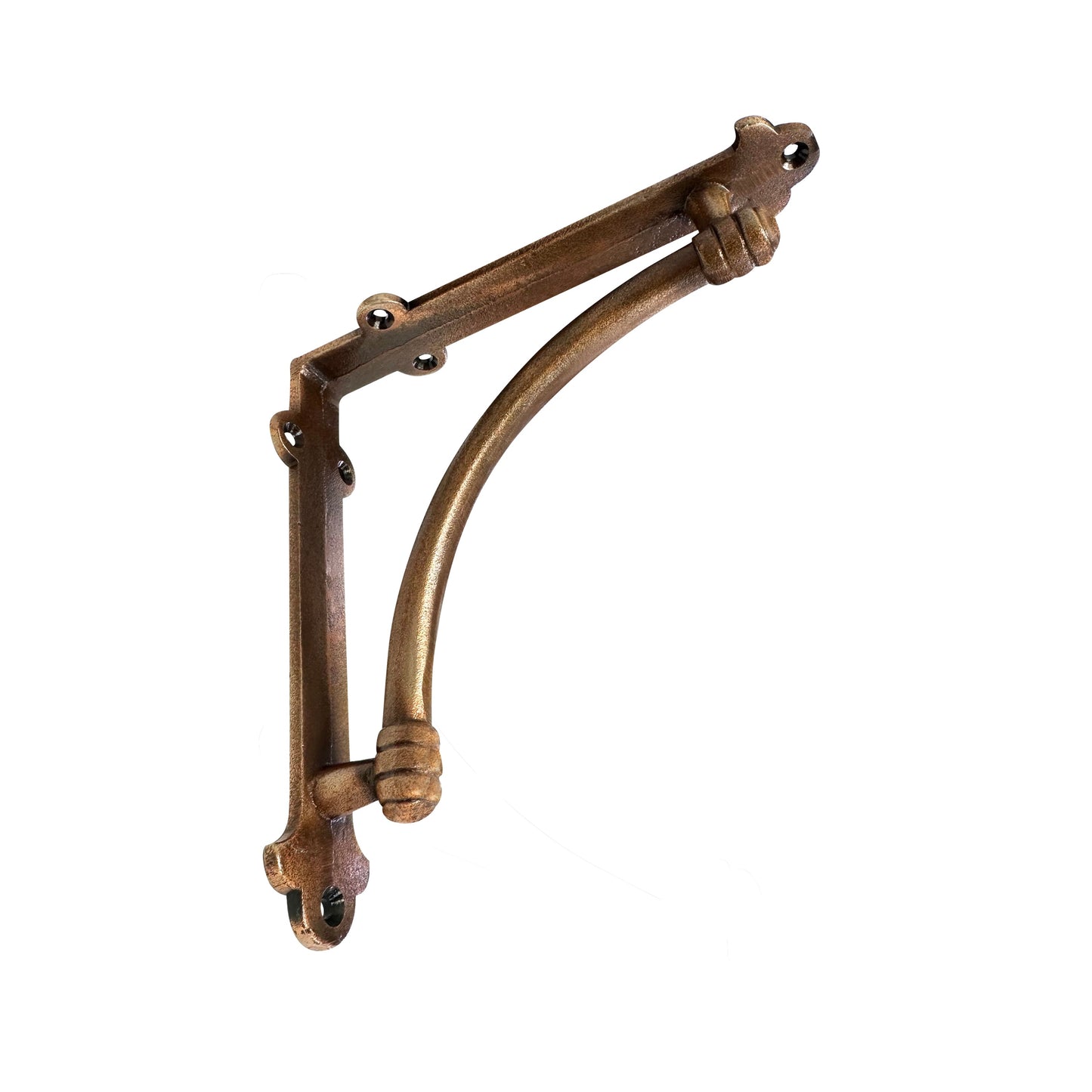 Slim Halfround Bracket, 7 inch, Antique Copper