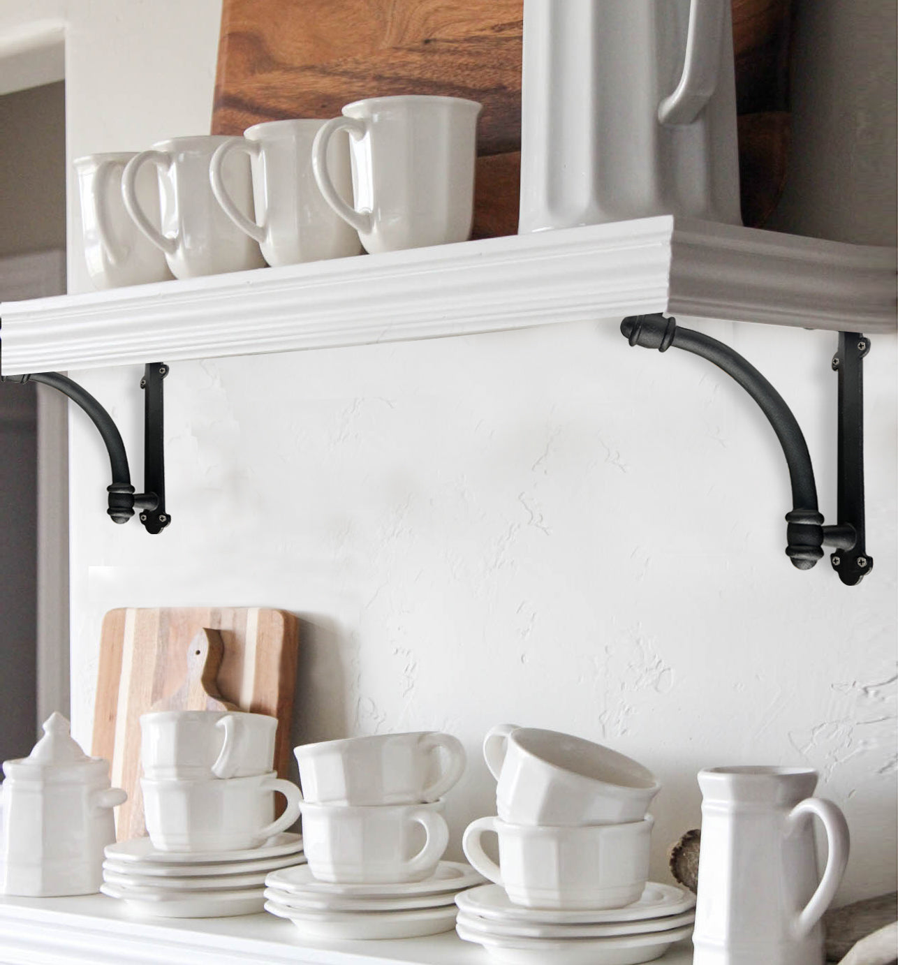 Half-Round Bracket, Black