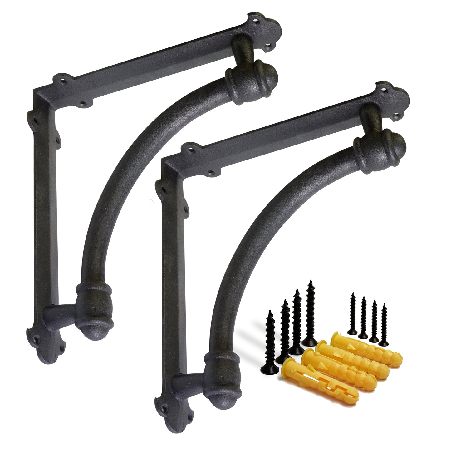 Half-Round Bracket, Black
