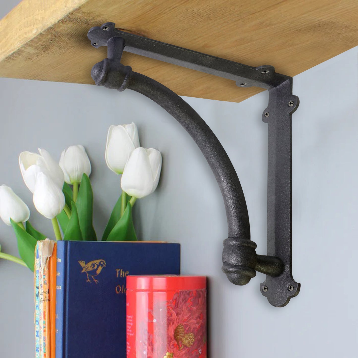 Half-Round Bracket, Black