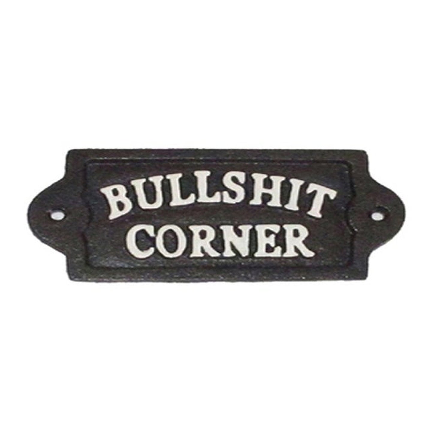 Enseigne amusante en fonte - BS Corner