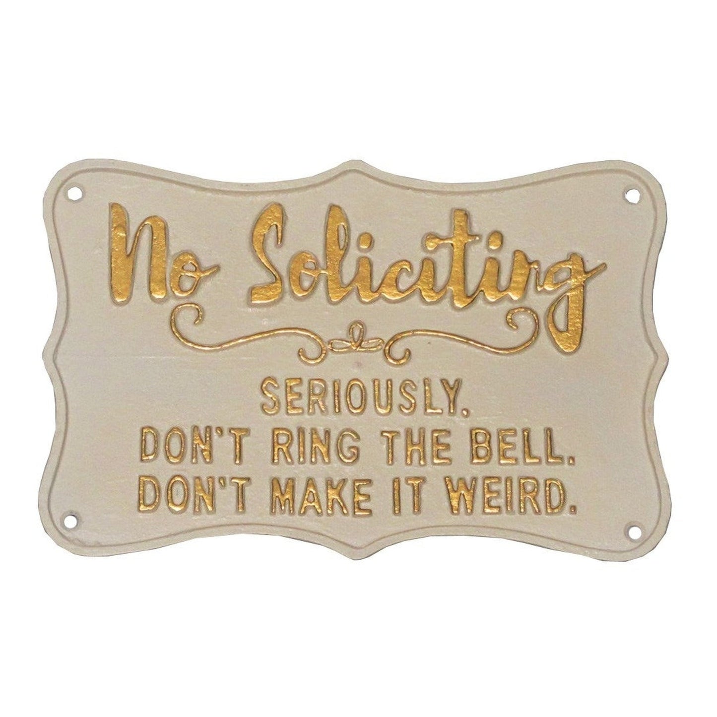 ~NO SOLICITING~ Sign (JS-93-1053WT)