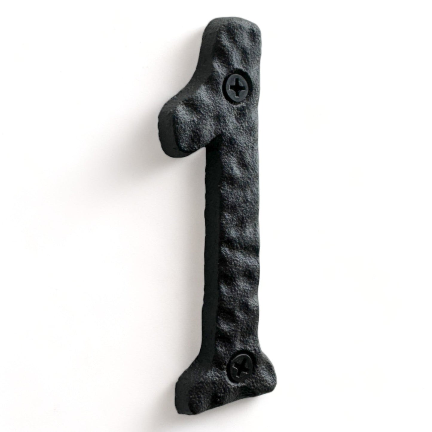 Numéro de maison romain en fonte 1 pour l'extérieur, numéros d'adresse pour la maison, noir, 4 pouces