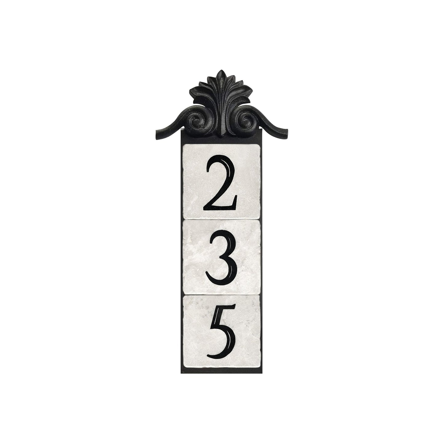 large crest,3-tile, vertical