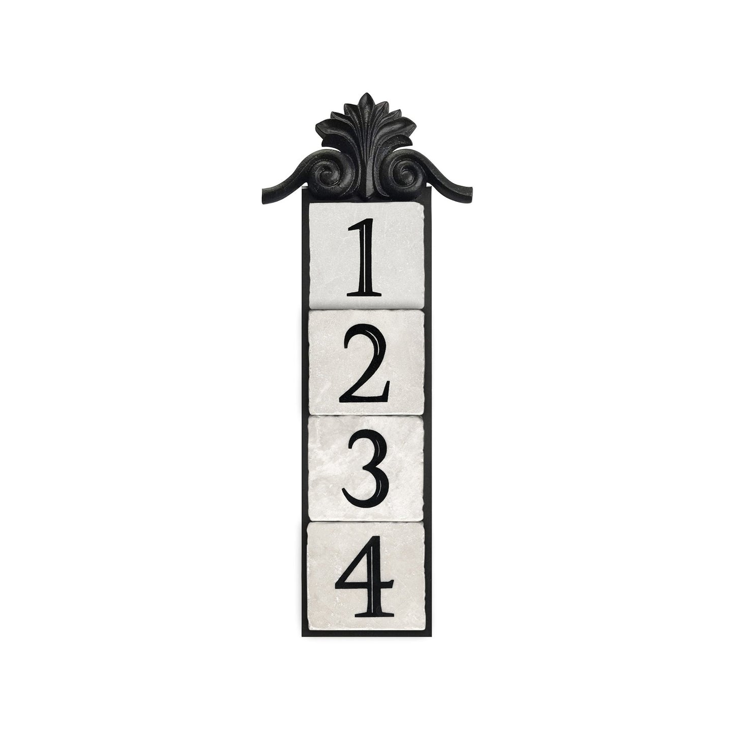 large crest,4-tile, vertical