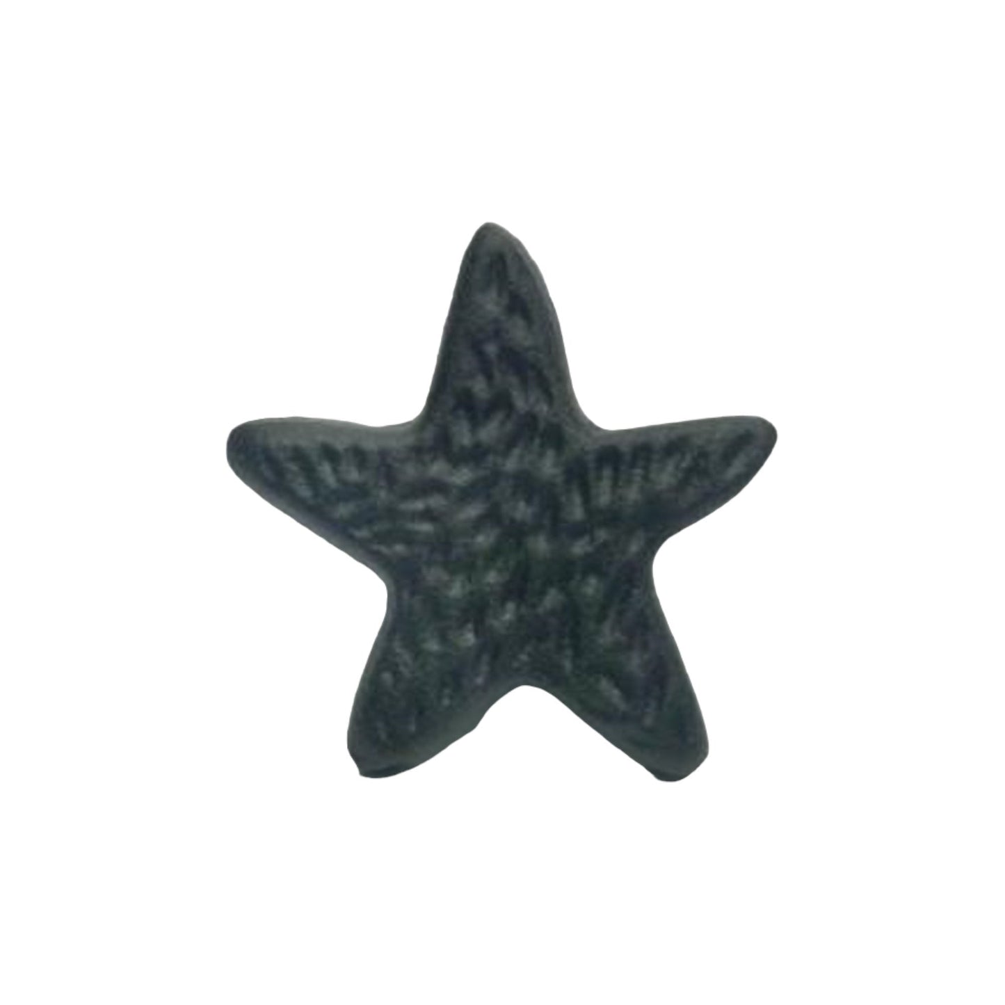Cast Iron Knob, Hammered Star