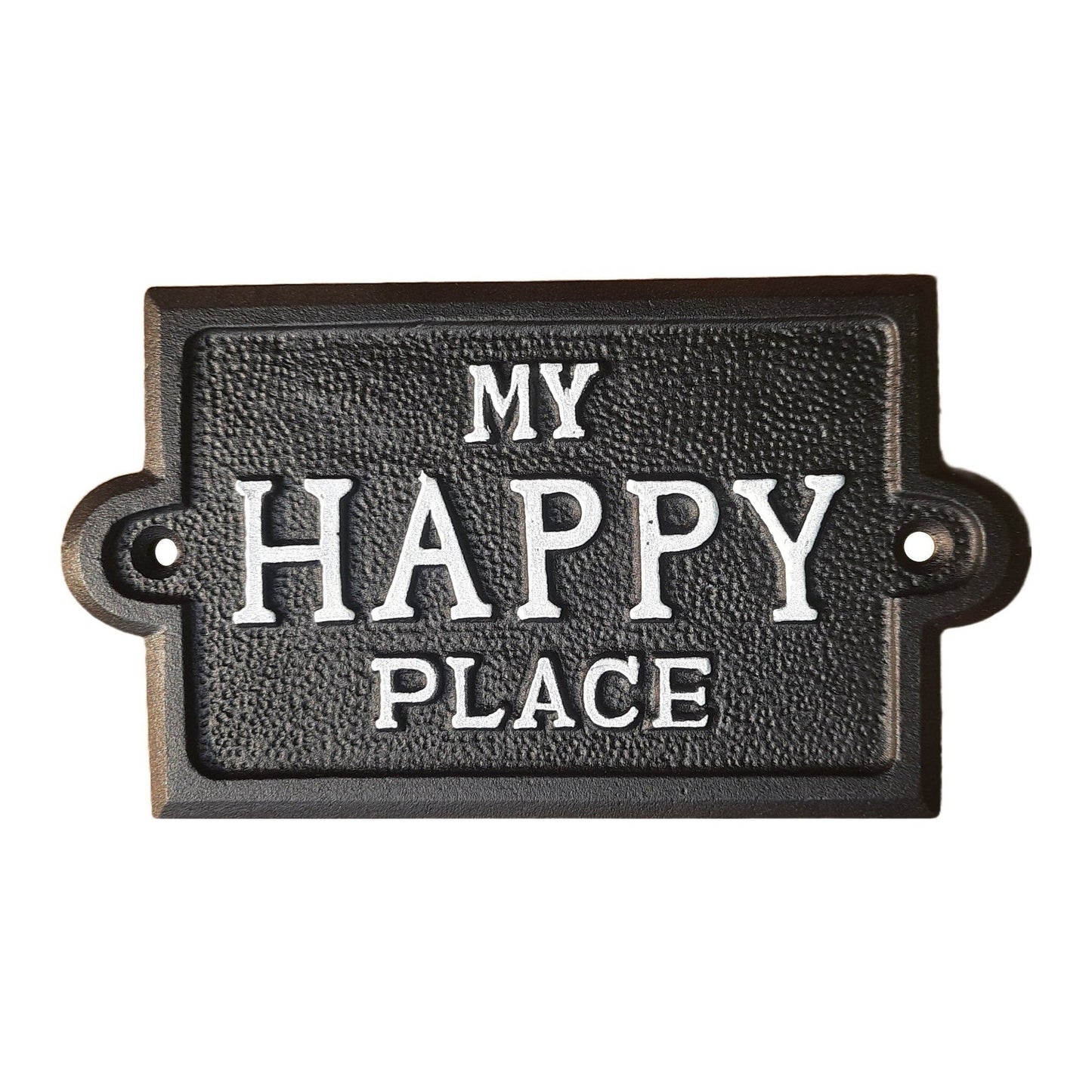 Sign "My Happy Place" Black