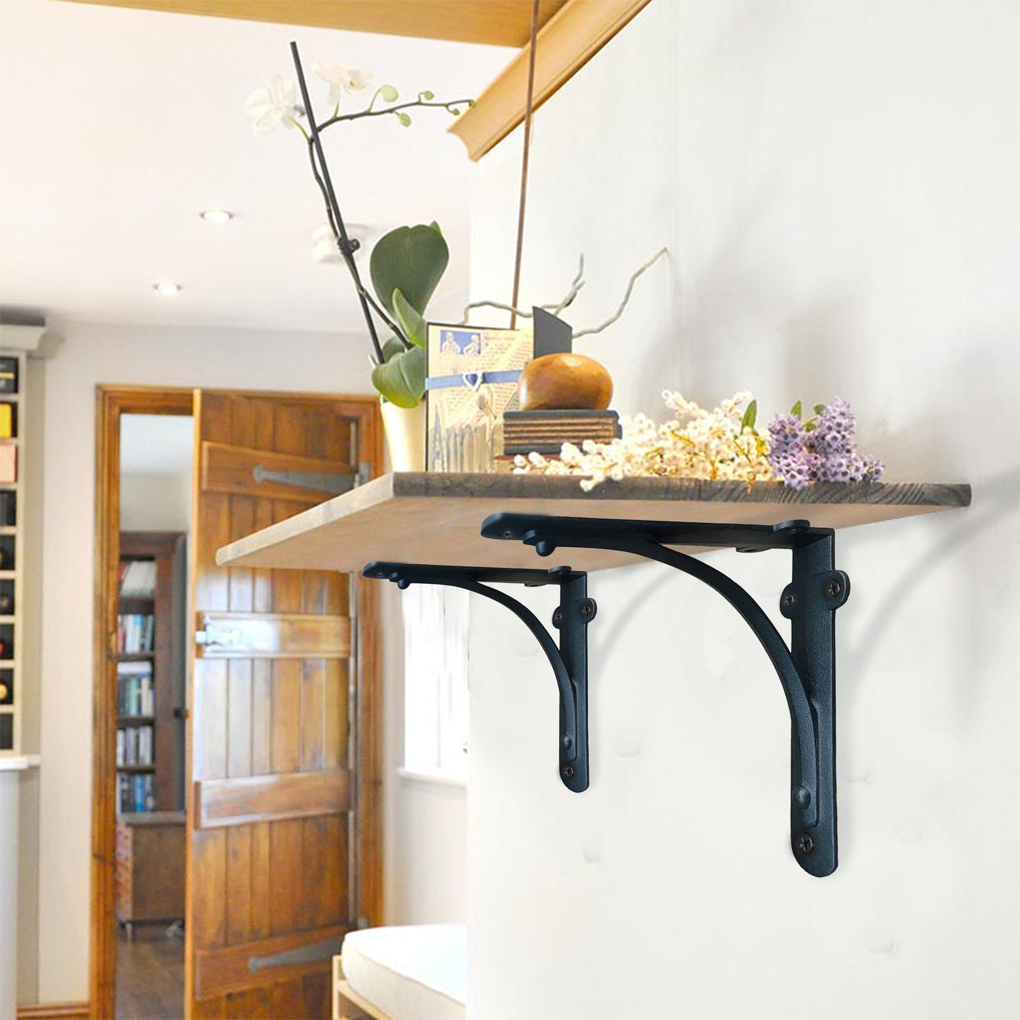 Cast Iron Station Shelf Brackets, Large