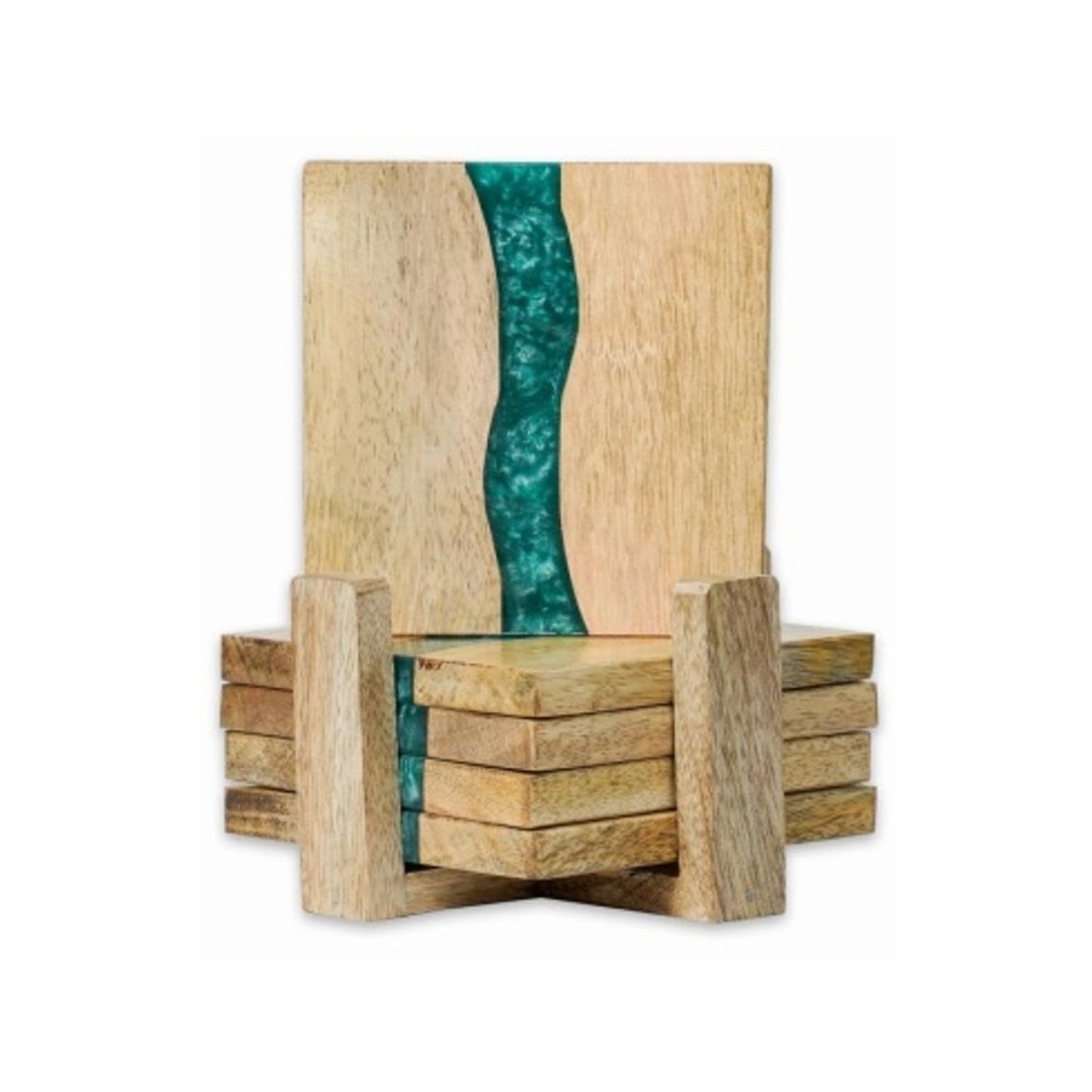 Coasters Set of 5, Turquoise