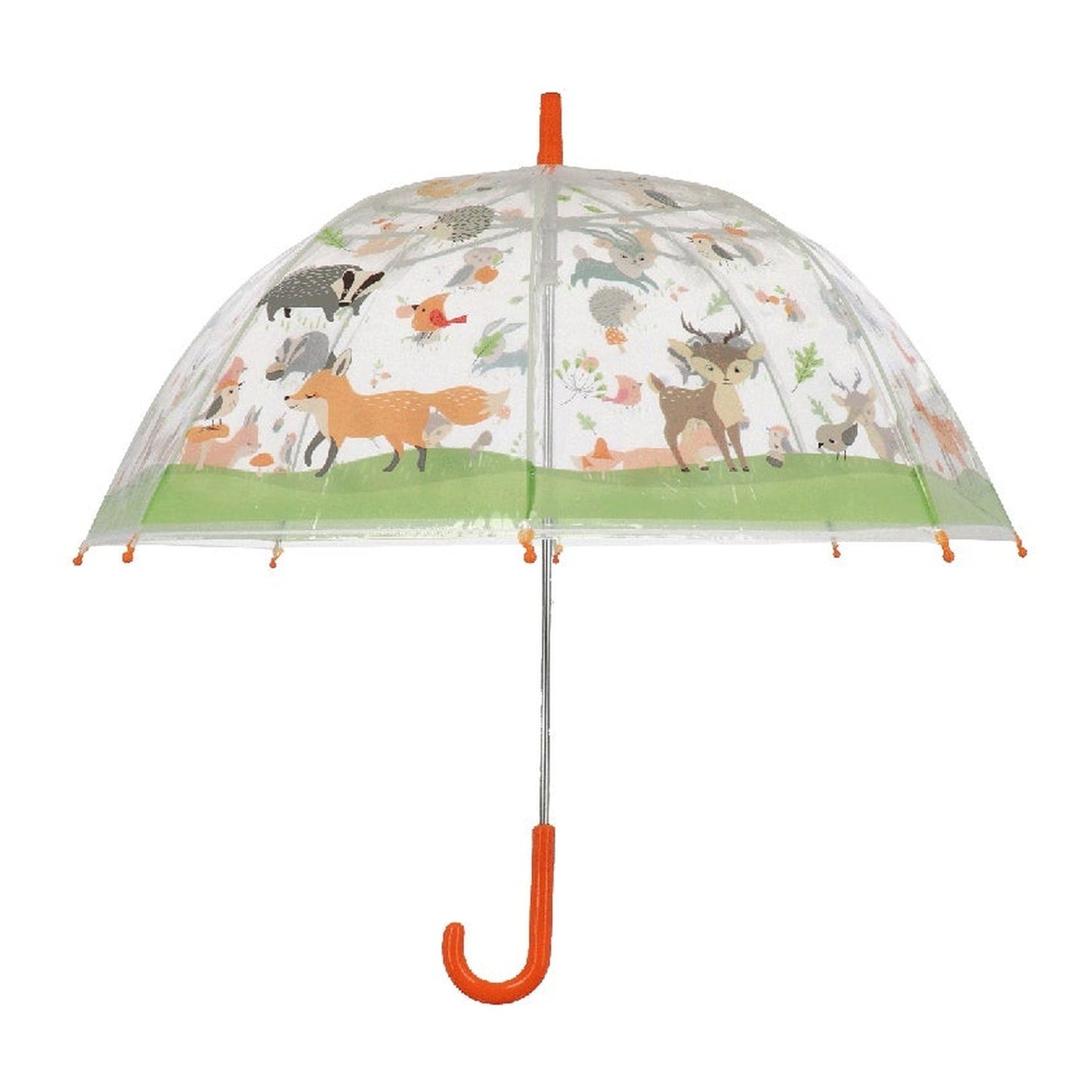 Kids Umbrella Transparent Forest Animals