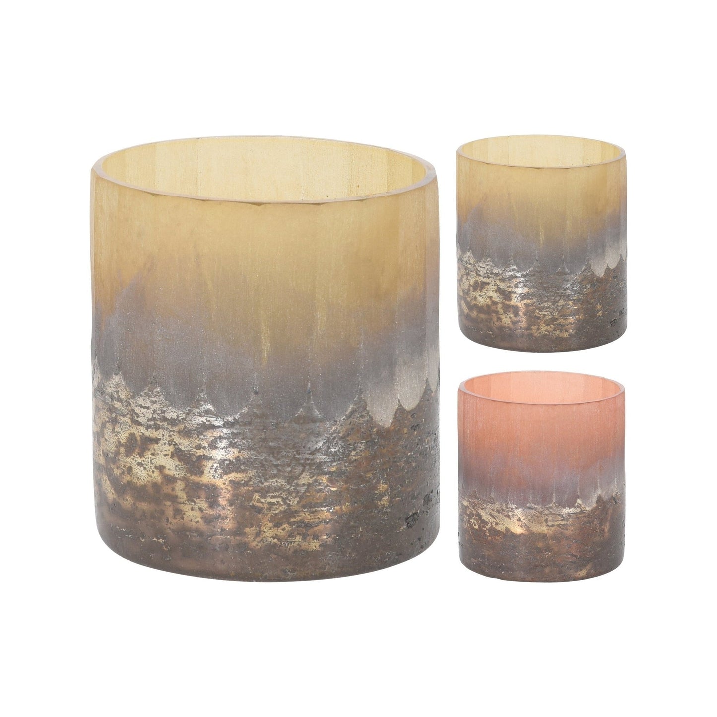 Ember Tealight Holder Glass 2Ass Clr, (YVR)