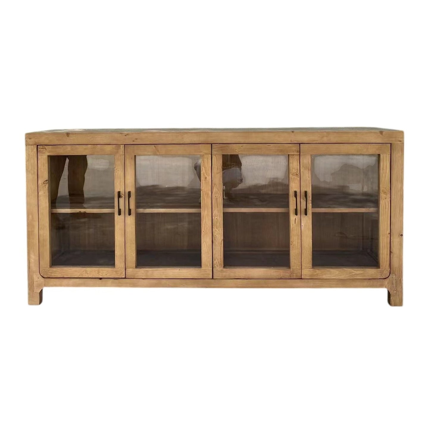 Recycled Pine 4Drs Buffet, Natural (KT-25003)