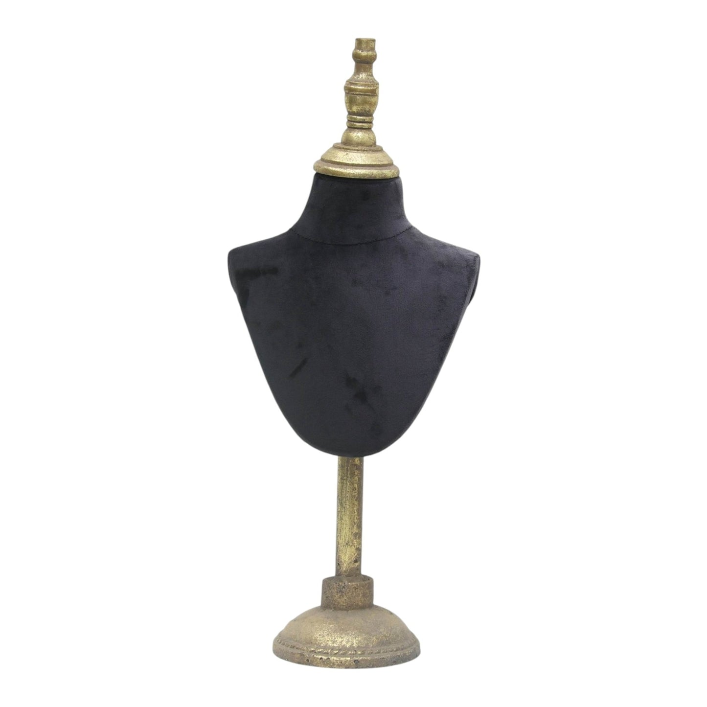 Antique Jewelry Mannequin Stand, Black