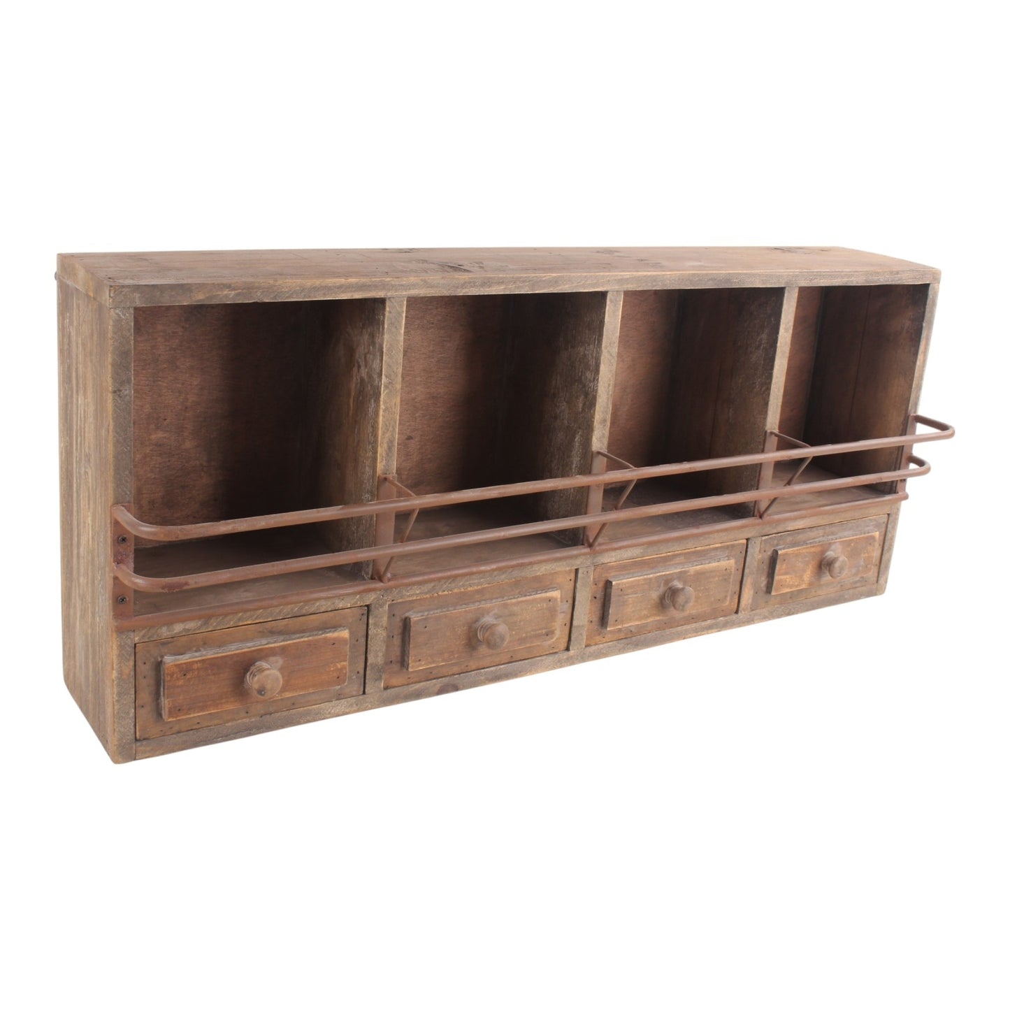 Wall Shelf With Drawers