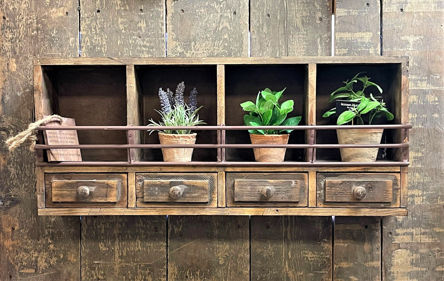 Wall Shelf With Drawers