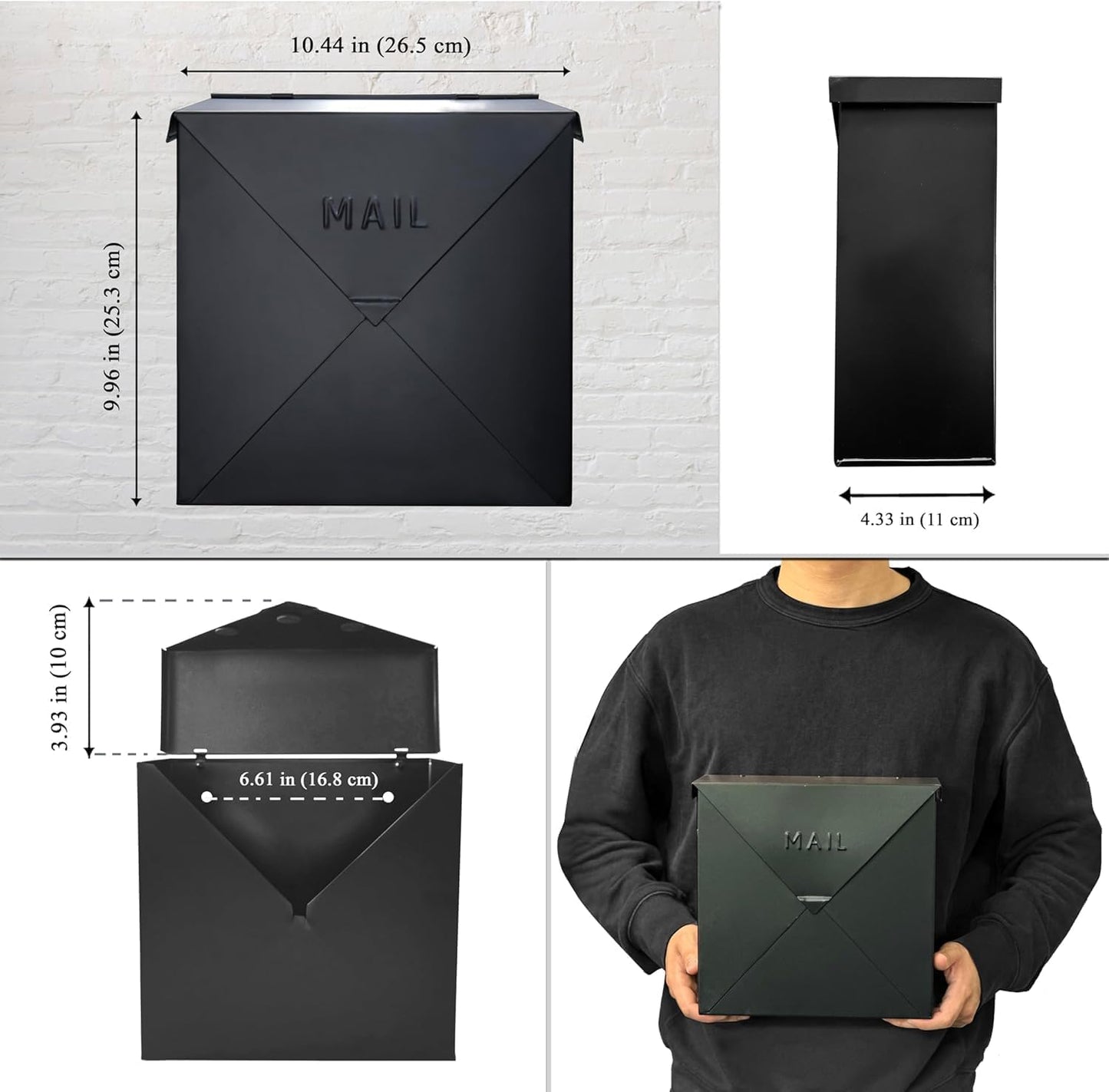 Chicago Mailbox Black (MB-6300BLK)