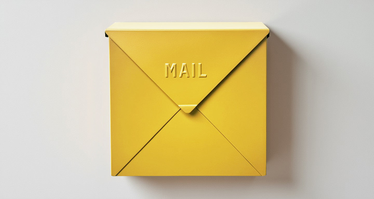 Chicago Letter Mailbox, Yellow