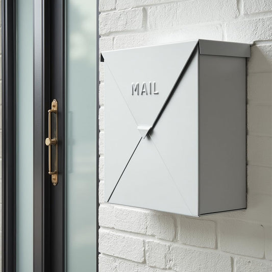 Large Chicago Letter Mailbox, Off White