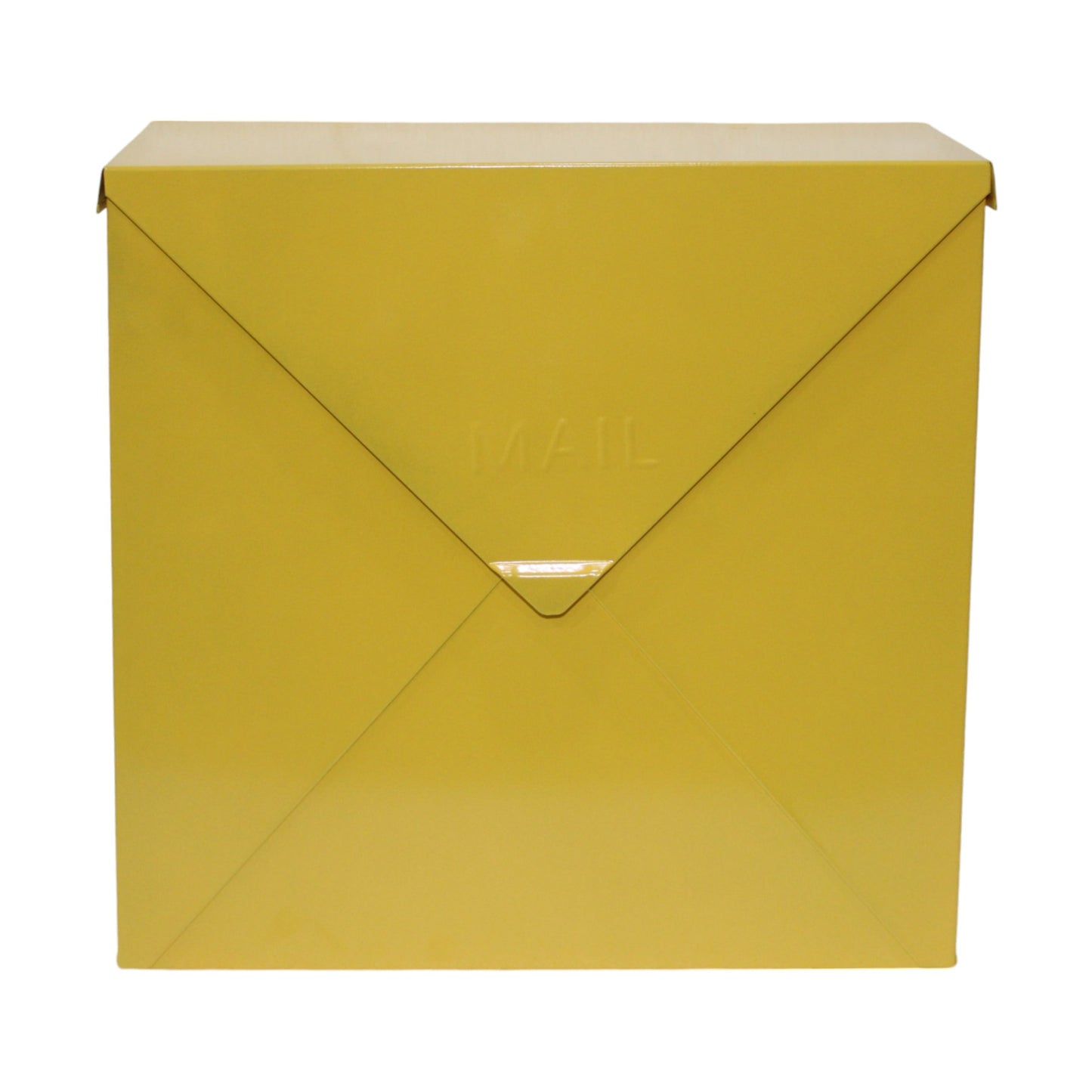 Large Chicago Letter Mailbox, Yellow