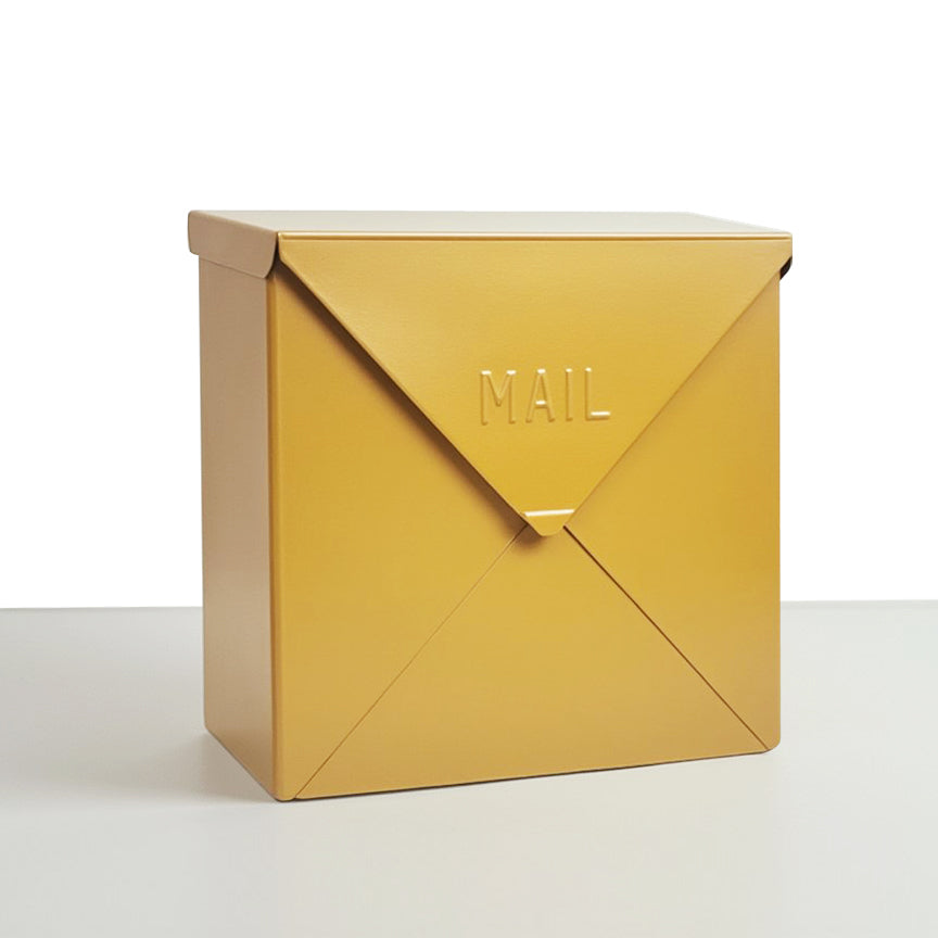 Large Chicago Letter Mailbox, Yellow