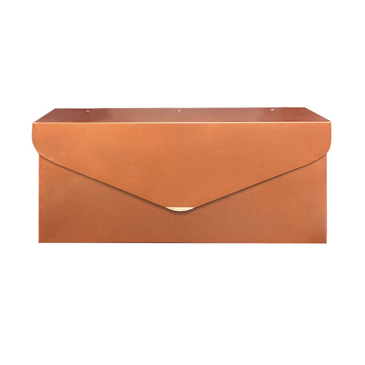 Long Envelope Mailbox, Copper Finish