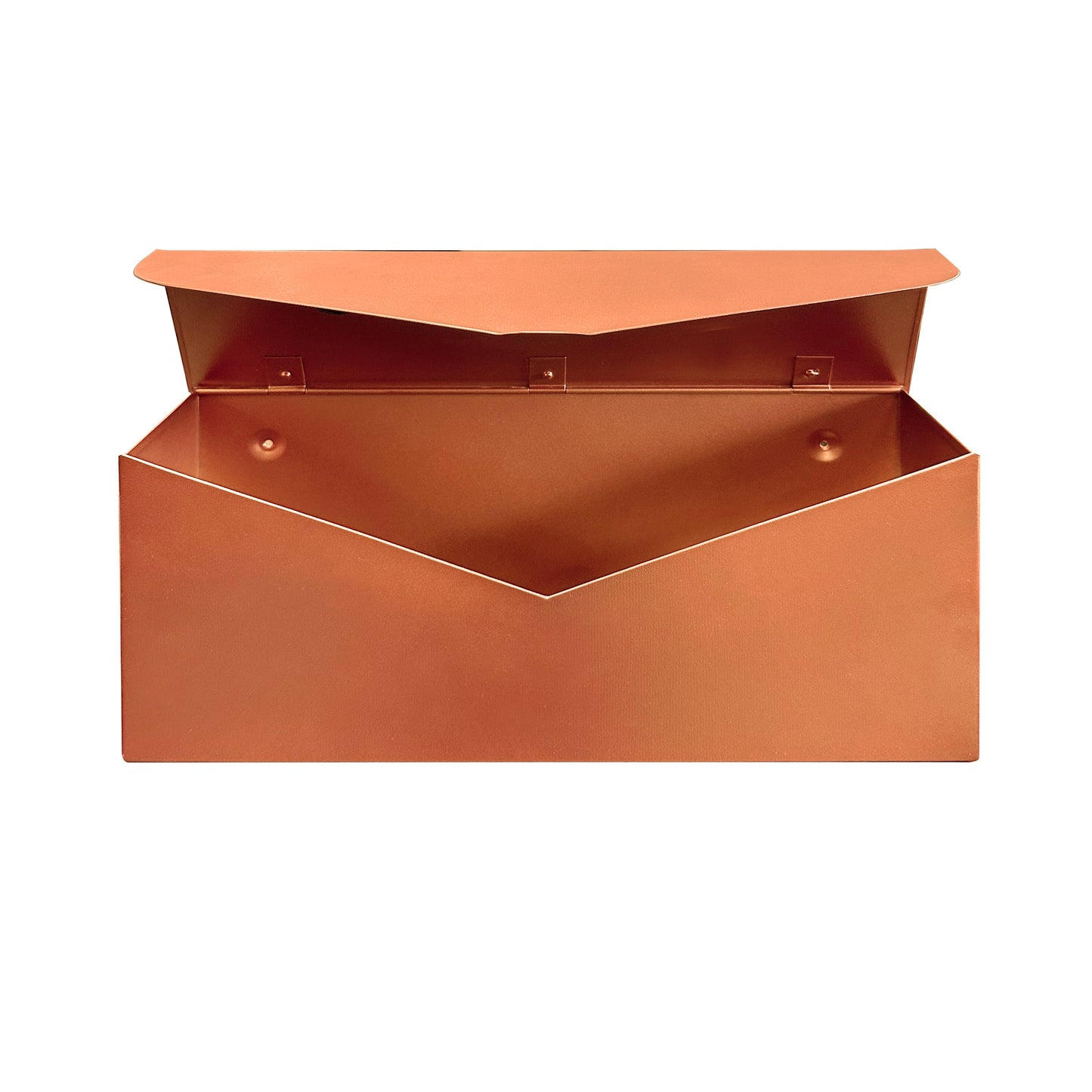 Long Envelope Mailbox, Copper Finish