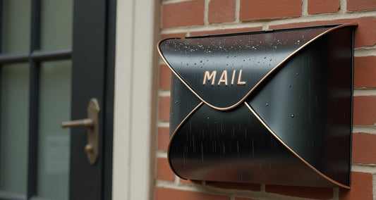 Envelope Mailbox BLK/CP, Large