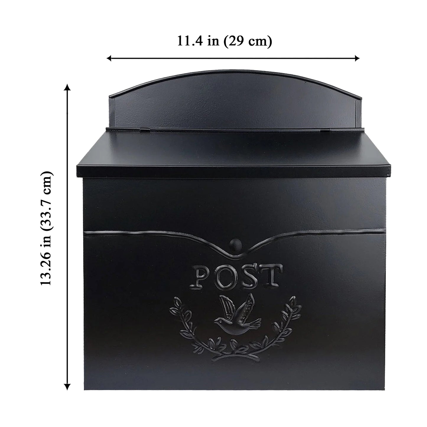 Chelsea Post Mailbox Black