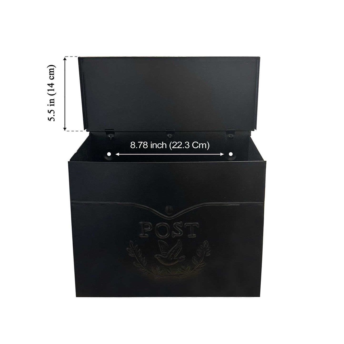 Chelsea Post Mailbox Black