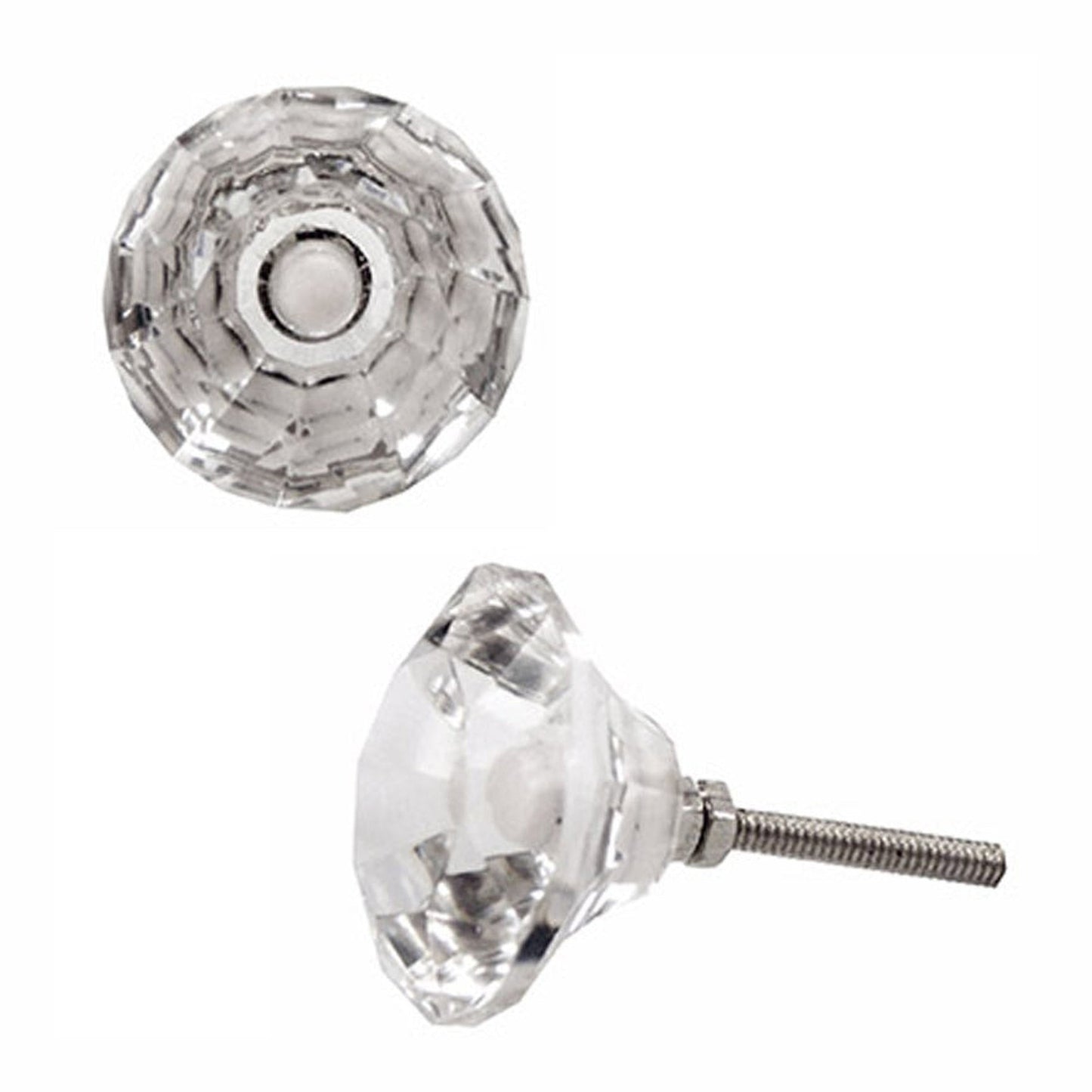 Glass Door Knob Clear Large