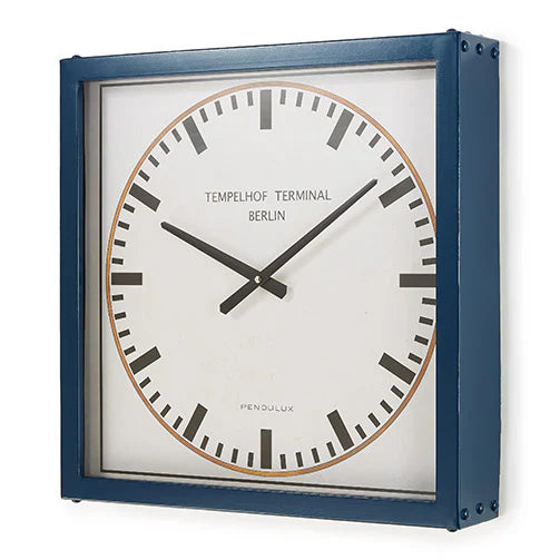 Pendulux Tempelhof Terminal Clock Blue