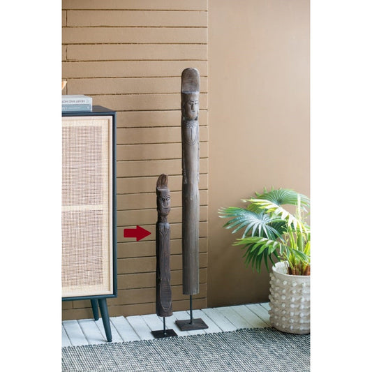 Tribal Statue On Stand (SE-48531)