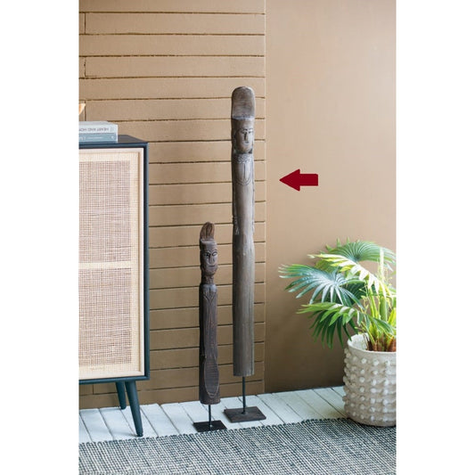 Tribal Statue On Stand (SE-48532)