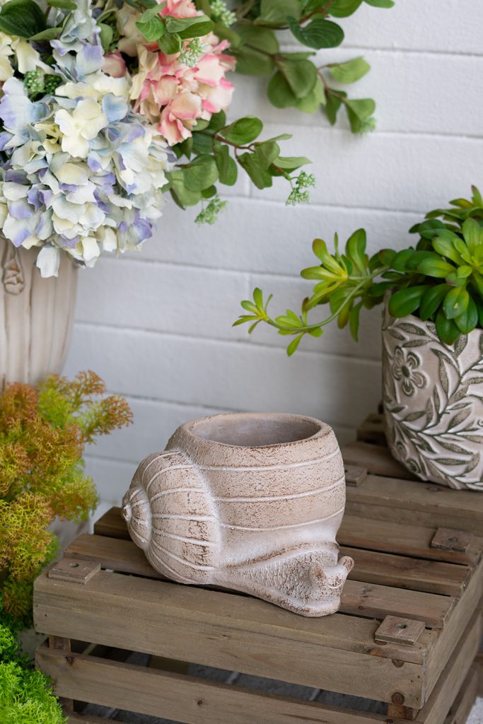 Sand and Cement Snail Planter, Small