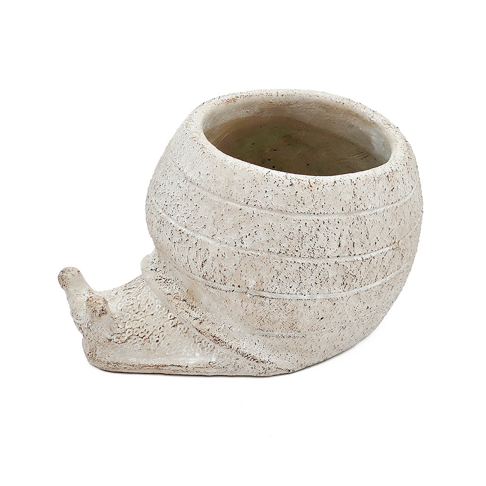 Sand and Cement Snail Planter, Small