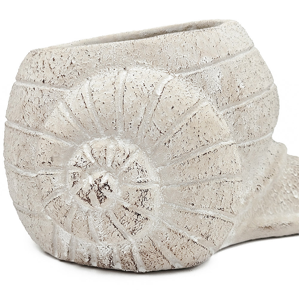 Sand and Cement Snail Planter, Small