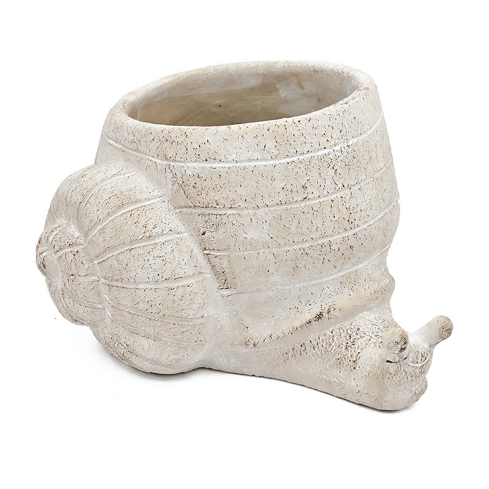 Sand and Cement Snail Planter, Large