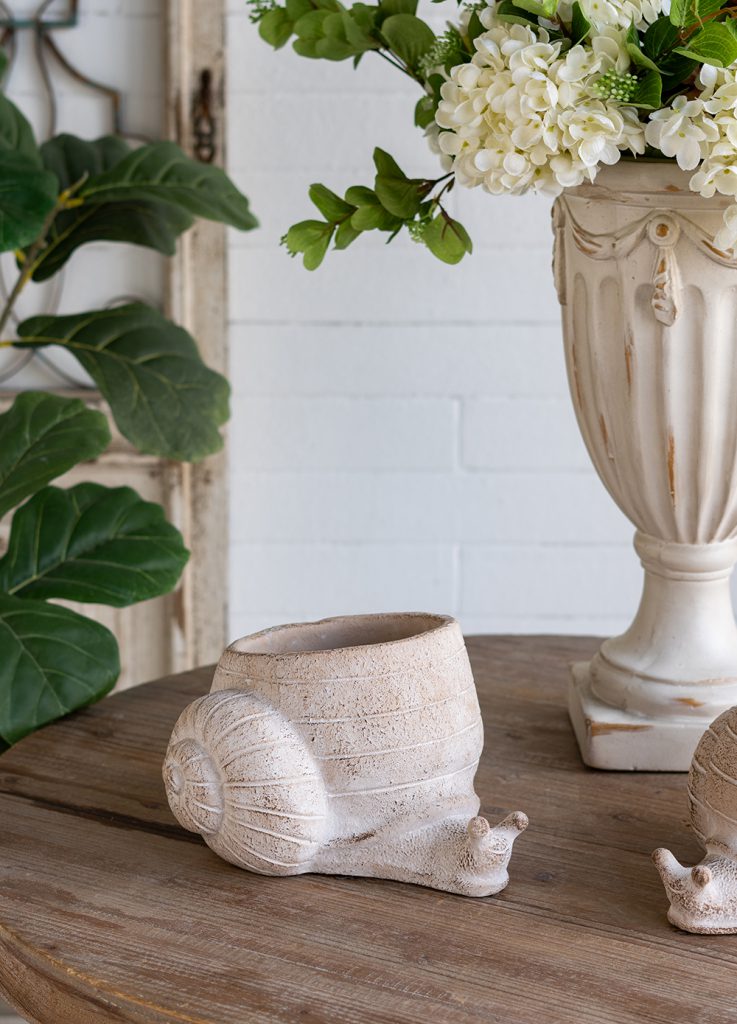 Sand and Cement Snail Planter, Large