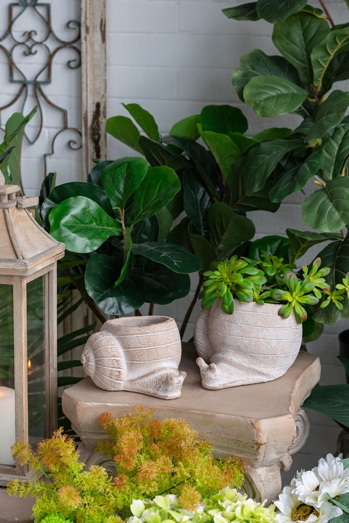 Sand and Cement Snail Planter, Large