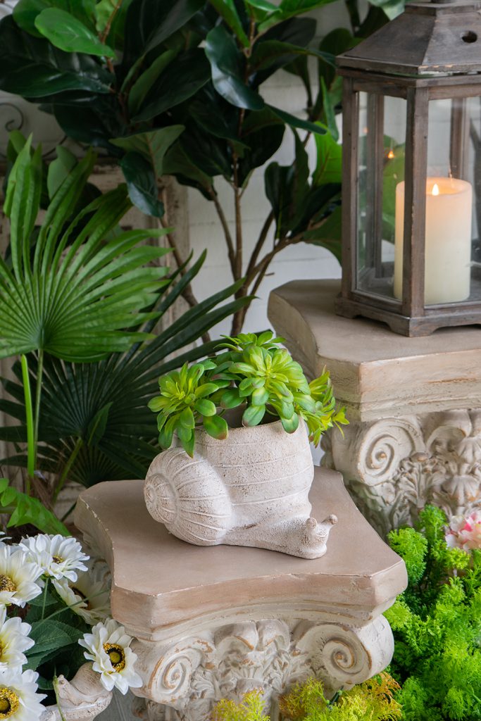 Sand and Cement Snail Planter, Large
