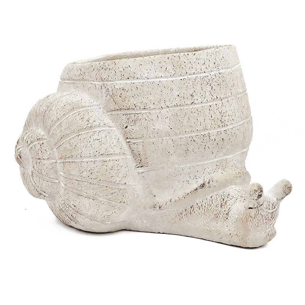 Sand and Cement Snail Planter, Large