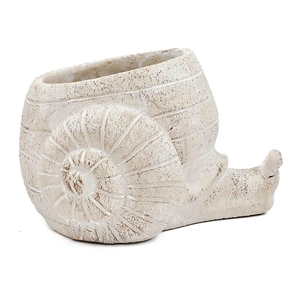Sand and Cement Snail Planter, Large
